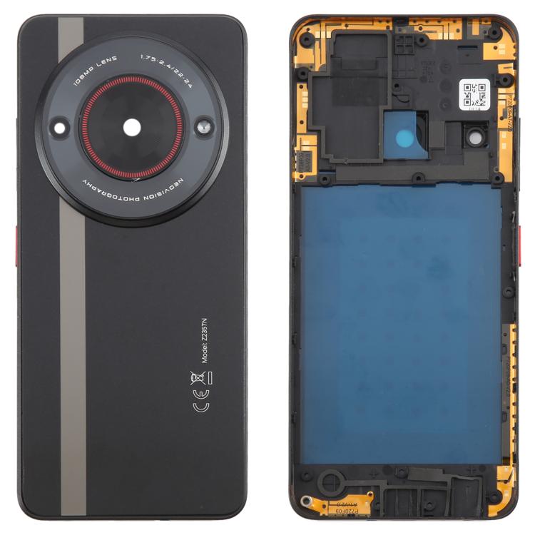 For ZTE nubia Focus Back Battery Cover with Middle Frame / Camera Lens Cover, For ZTE nubia Focus (Glass with Middle Frame)