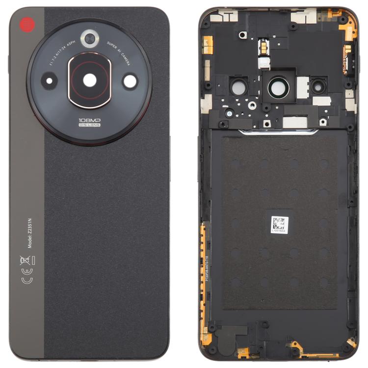 Per ZTE nubia Focus Pro Z2351N Cover posteriore in vetro per batteria con cornice centrale / Cover per obiettivo della fotocamera, For ZTE nubia Focus Pro(Glass with Middle Frame)