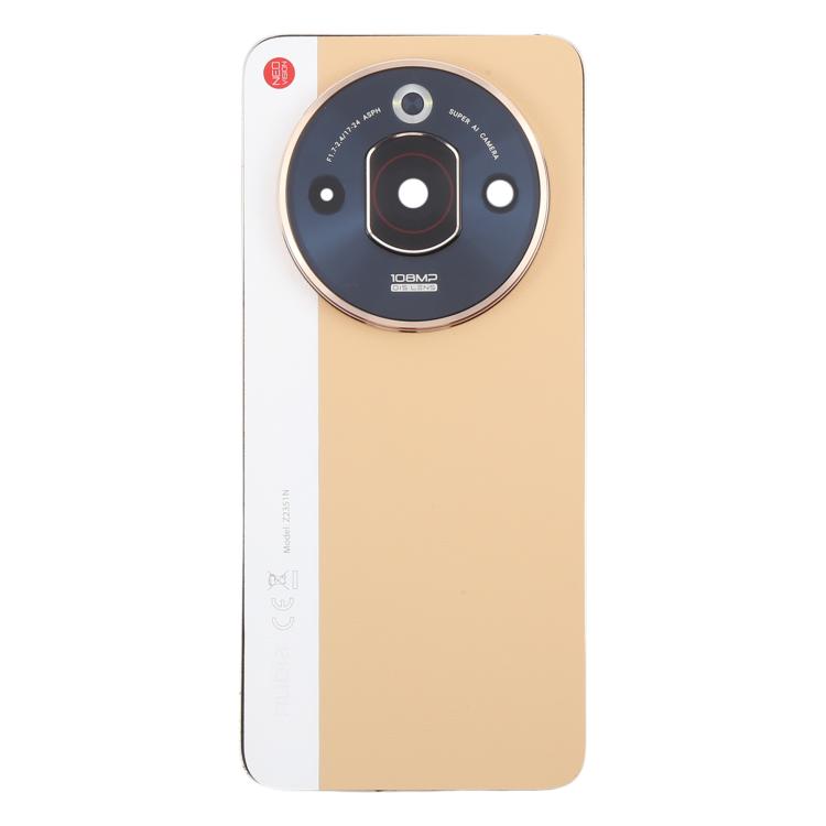 Per ZTE nubia Focus Pro Z2351N Cover posteriore in pelle per batteria con cornice centrale / Cover per obiettivo della fotocamera, For ZTE nubia Focus Pro(Leather with Middle Frame)