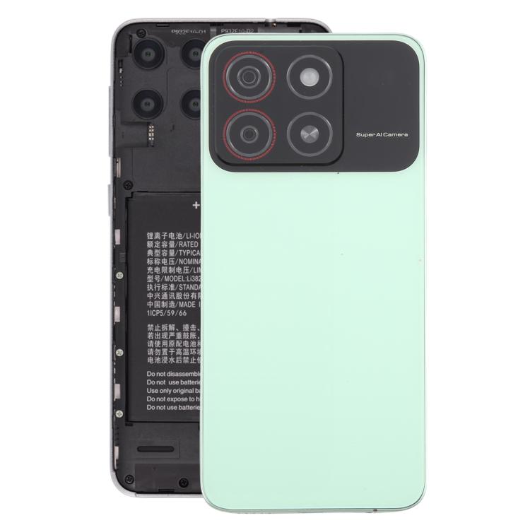 Per ZTE Blade A35 Z2453 Cover posteriore della batteria con copriobiettivo della fotocamera, For ZTE Blade A35(with Middle Frame)