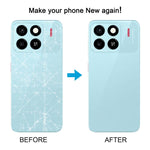 Per ZTE Blade A55 Z2450 Cover posteriore batteria con cornice centrale / Cover obiettivo fotocamera, For ZTE Blade A55(with Middle Frame)