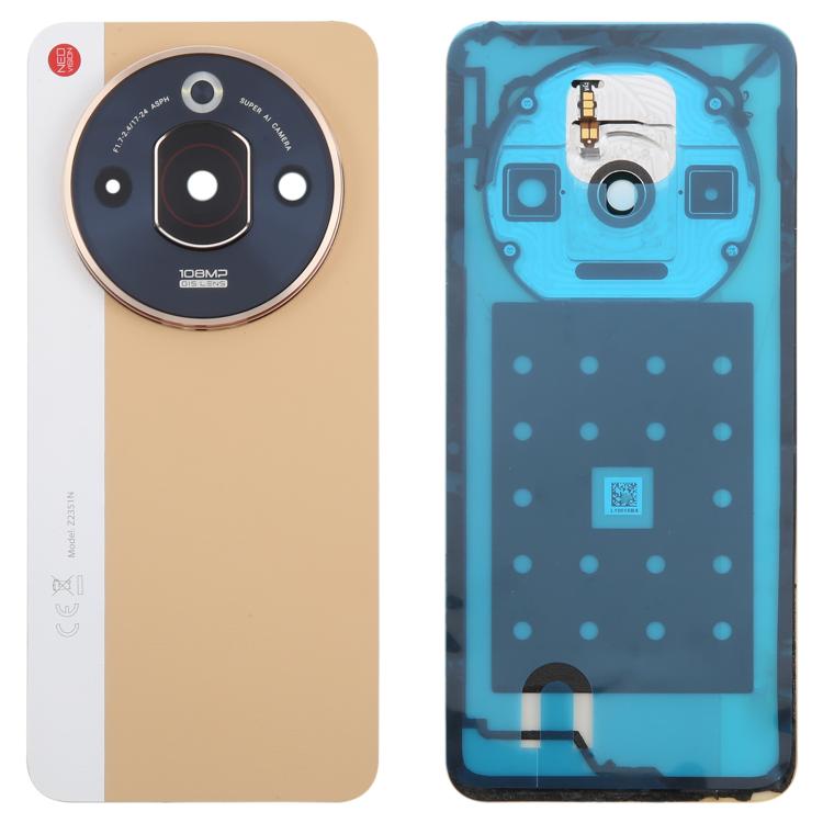 Per ZTE nubia Focus Pro Z2351N Cover posteriore in pelle con adesivo per batteria / Cover obiettivo fotocamera, For ZTE nubia Focus Pro(Leather)