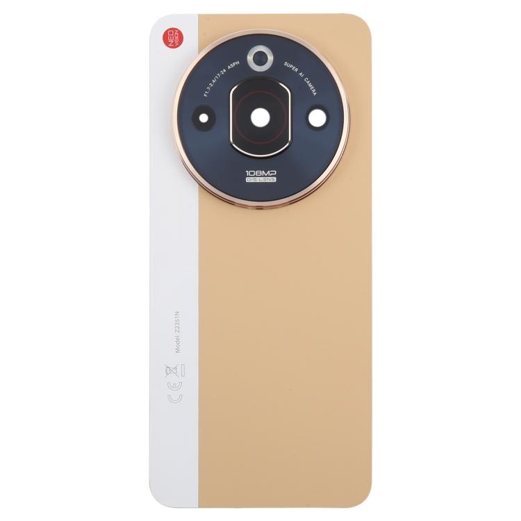 Per ZTE nubia Focus Pro Z2351N Cover posteriore in pelle con adesivo per batteria / Cover obiettivo fotocamera, For ZTE nubia Focus Pro(Leather)