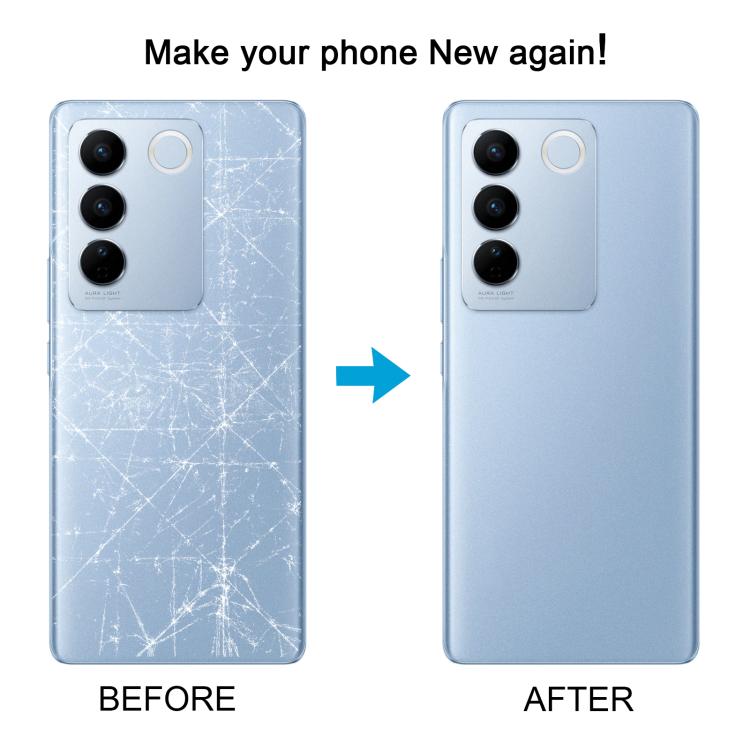 Per vivo V27 / V27 Pro Cover posteriore della batteria con copriobiettivo della fotocamera, For vivo V27 / V27 Pro