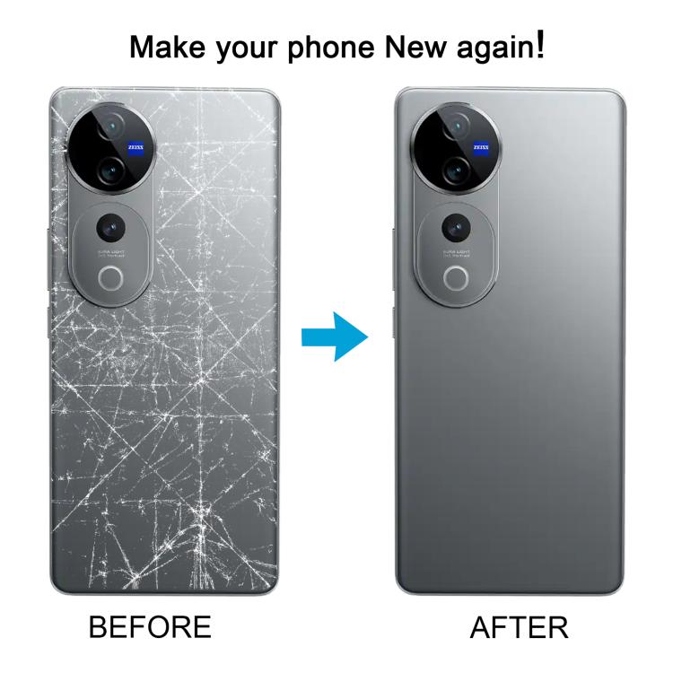 Per vivo V40 Pro Cover posteriore batteria con copriobiettivo fotocamera, For vivo V40 Pro
