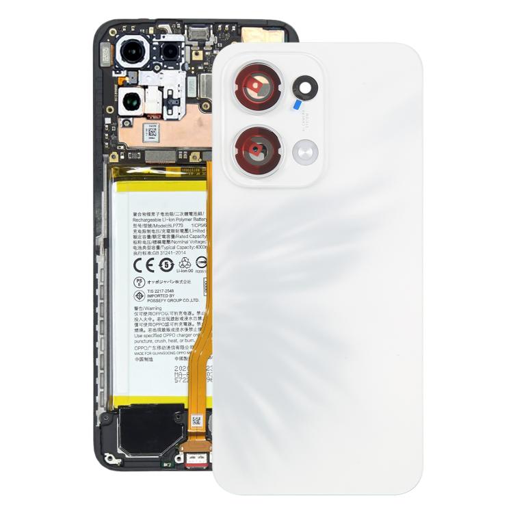 Per OPPO Reno13 Cover posteriore batteria originale con copriobiettivo fotocamera, For OPPO Reno13(Original)