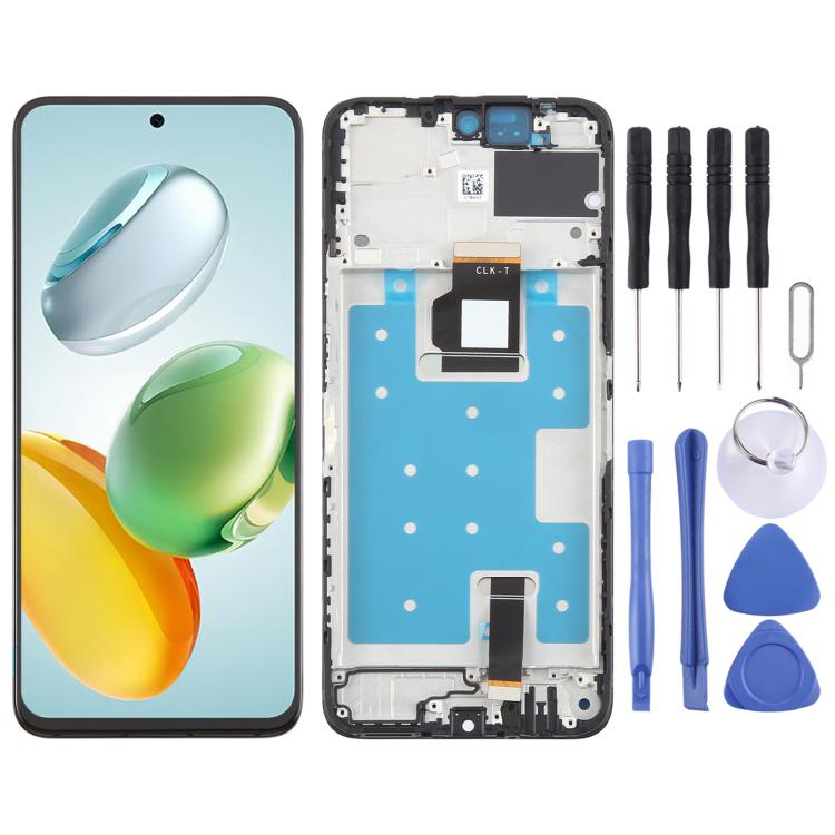 Per Honor 200 Smart Schermo LCD originale Digitizer assemblaggio completo con telaio, For Honor 200 Smart  (Original)