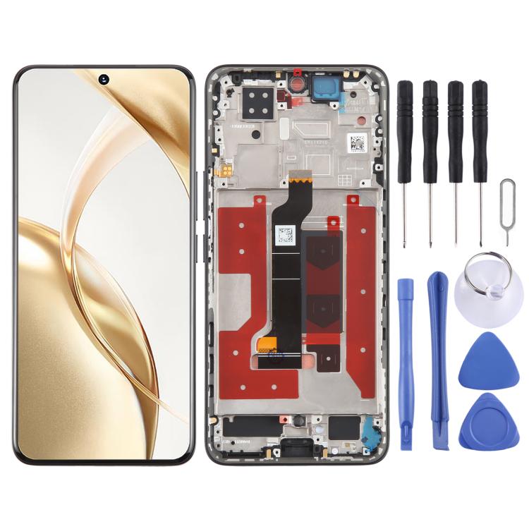Per Honor 200 Schermo LCD originale Digitizer assemblaggio completo con telaio, For Honor 200 (Original)