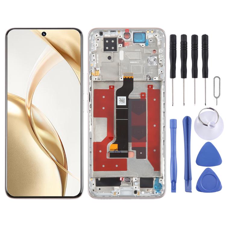 Per Honor 200 Schermo LCD originale Digitizer assemblaggio completo con telaio, For Honor 200 (Original)