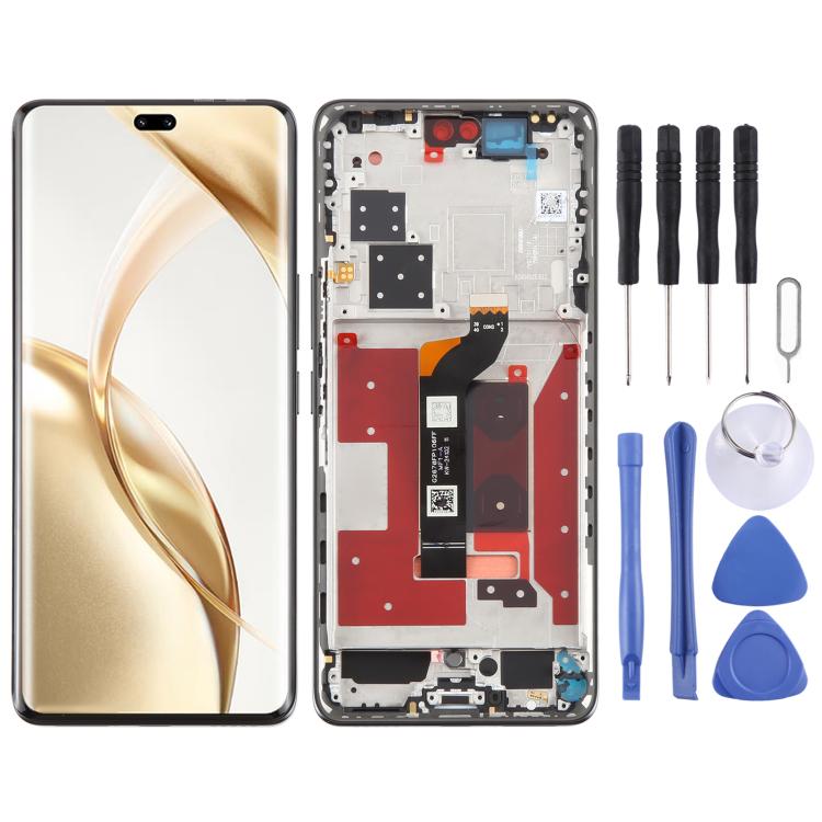 Per Honor 200 Pro Schermo LCD originale Digitizer assemblaggio completo con telaio, For Honor 200 Pro (Original)