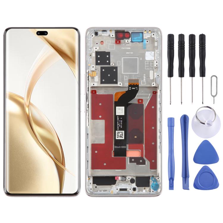 Per Honor 200 Pro Schermo LCD originale Digitizer assemblaggio completo con telaio, For Honor 200 Pro (Original)