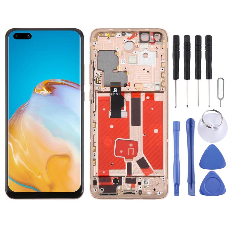 Schermo TFT LCD digitalizzatore completo con cornice per Huawei P40 Pro, non supporta il riconoscimento delle impronte digitali., For Huawei P40 Pro(TFT)