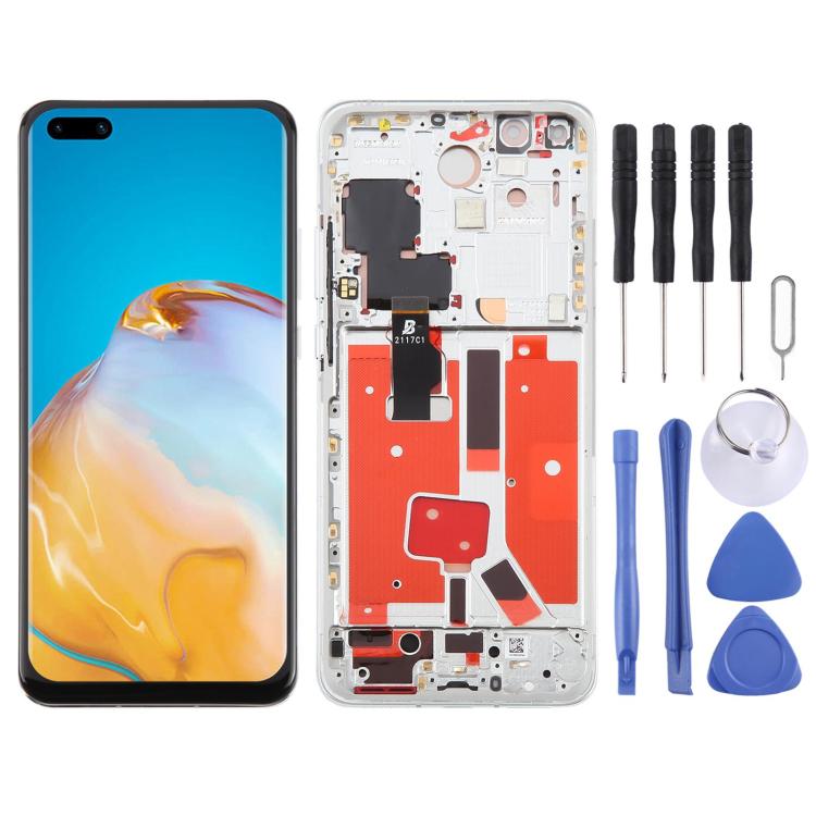 Schermo TFT LCD digitalizzatore completo con cornice per Huawei P40 Pro, non supporta il riconoscimento delle impronte digitali., For Huawei P40 Pro(TFT)