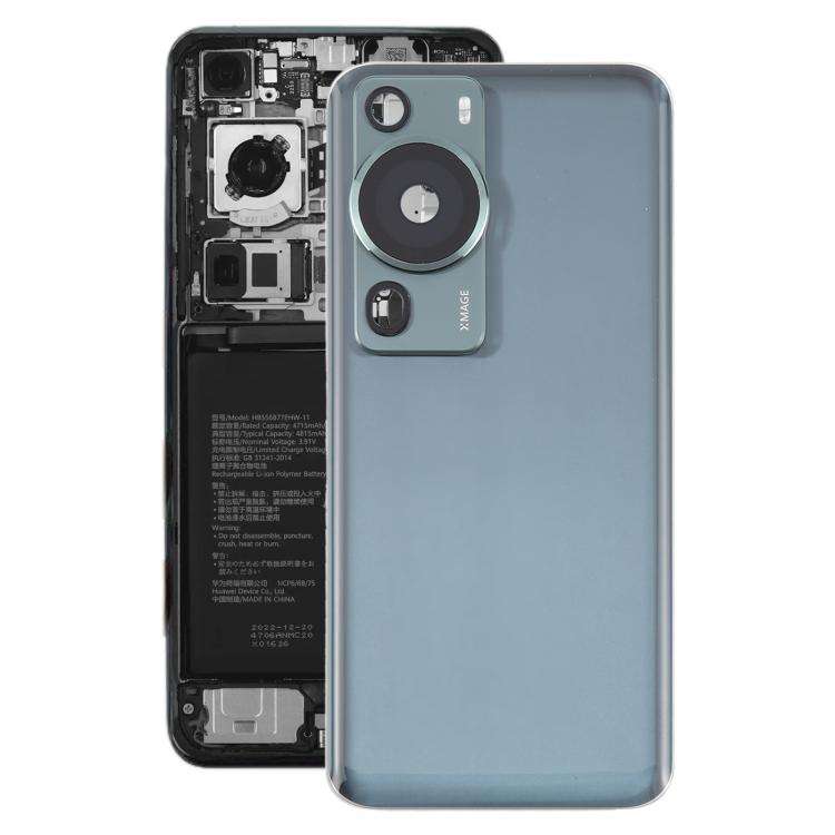 Cover posteriore con copertura per obiettivo della fotocamera per Huawei P60 Pro., For Huawei P60 Pro(with Camera Lens Frame), For Huawei P60 Pro(with Camera Lens)
