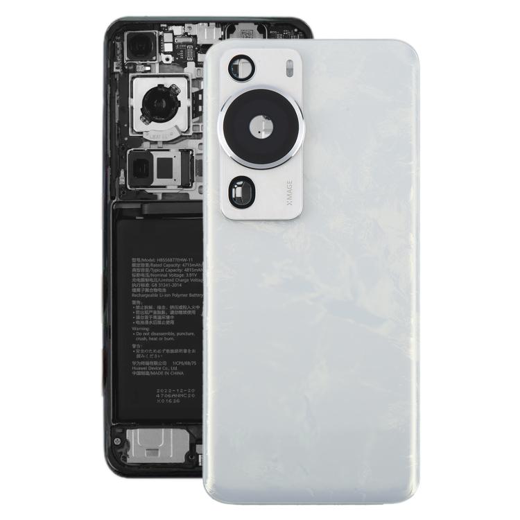 Cover posteriore con copertura per obiettivo della fotocamera per Huawei P60 Pro., For Huawei P60 Pro(with Camera Lens Frame), For Huawei P60 Pro(with Camera Lens)