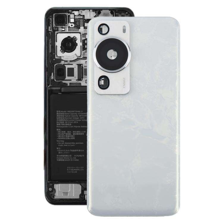 Cover posteriore con copertura per obiettivo della fotocamera per Huawei P60 Pro., For Huawei P60 Pro(with Camera Lens Frame), For Huawei P60 Pro(with Camera Lens)