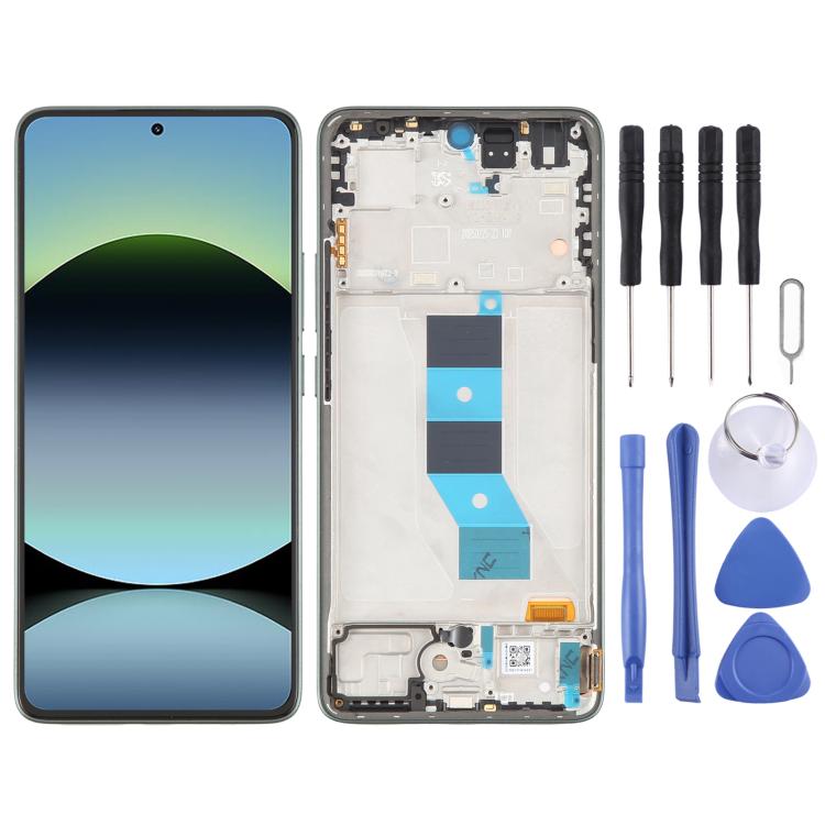 Schermo LCD AMOLED originale con digitalizzatore e cornice per Xiaomi Redmi Note 14 5G India., For Xiaomi Redmi Note 14 5G(Original), For Xiaomi Redmi Note 14 5G India(Original)
