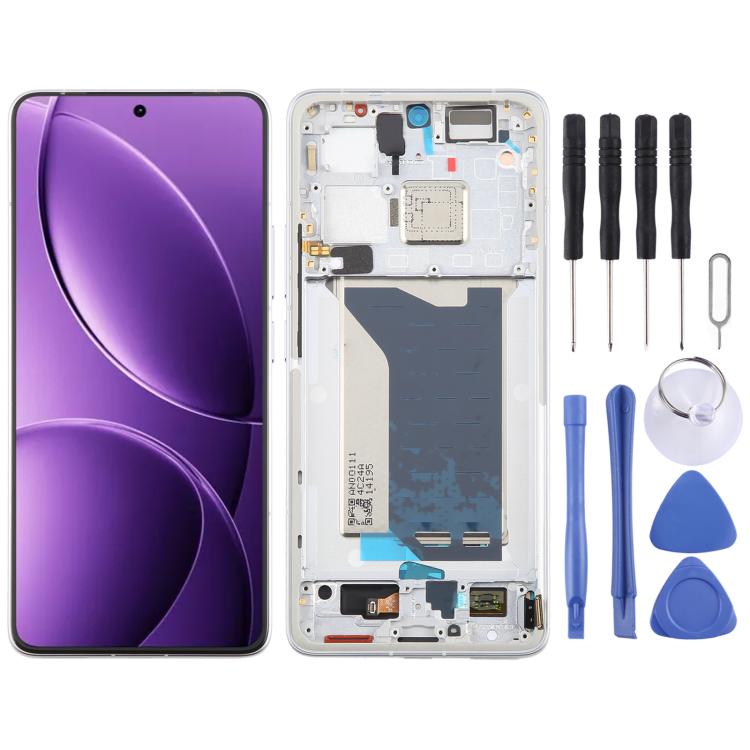Schermo LCD AMOLED originale con digitalizzatore e cornice per Xiaomi Redmi K80 Pro, gruppo completo., For OPPO Find X8 Pro(Original)