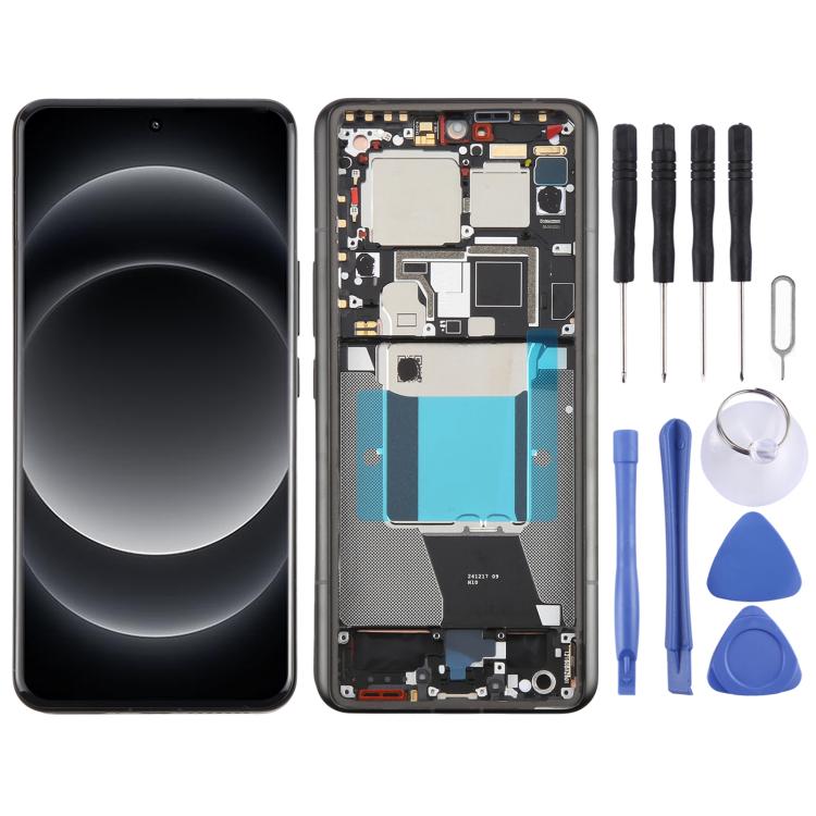 Schermo LCD digitalizzatore completo con cornice per Xiaomi 14 Ultra AMOLED originale., For Xiaomi 14 Ultra(Original)