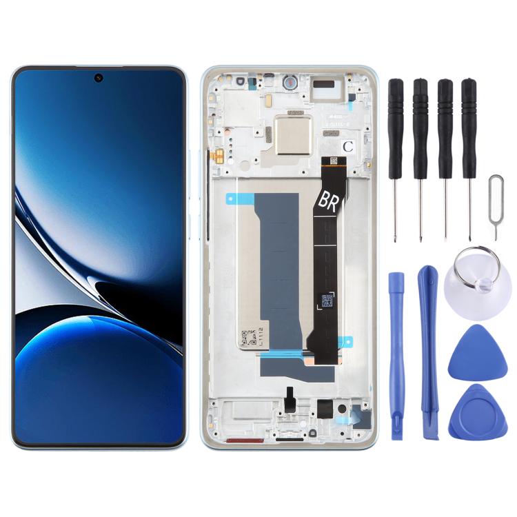 Schermo LCD AMOLED originale con digitalizzatore e cornice per Xiaomi Redmi Turbo 4, gruppo completo., For Xiaomi Redmi Turbo 4(Original)