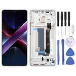Schermo LCD AMOLED originale con digitalizzatore e cornice per Xiaomi Poco X7 Pro, completo di cornice., For Xiaomi Poco X7 Pro(Original)