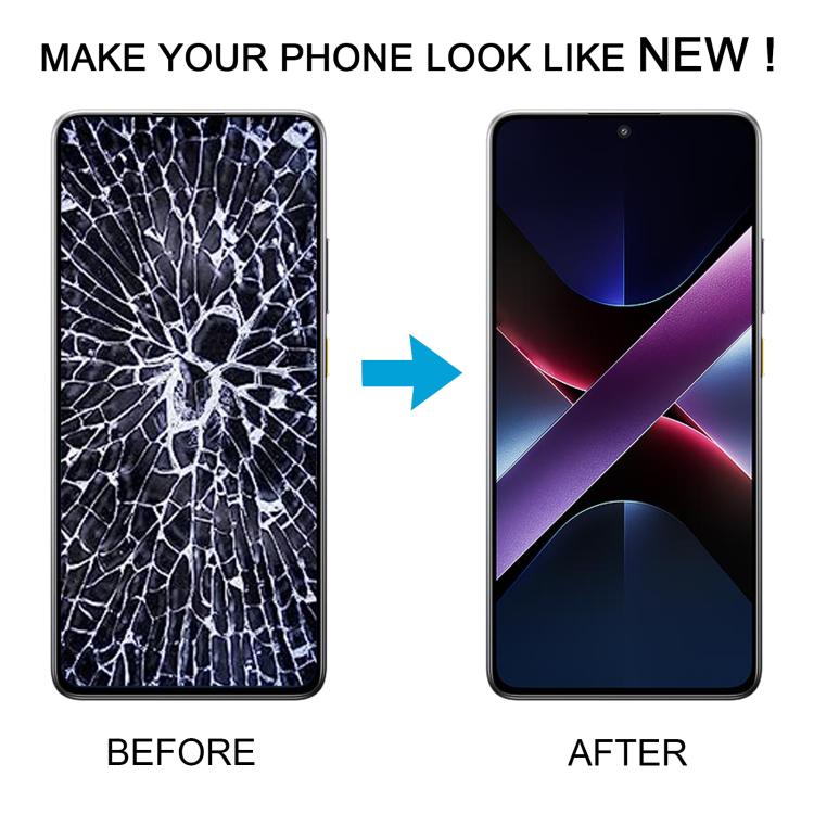 Schermo LCD AMOLED originale con digitalizzatore e cornice per Xiaomi Poco X7 Pro, completo di cornice., For Xiaomi Poco X7 Pro(Original)