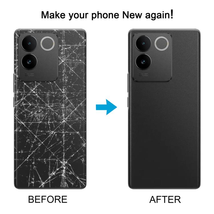For vivo T2 Pro Battery Back Cover with Camera Lens Cover, For vivo T2 Pro