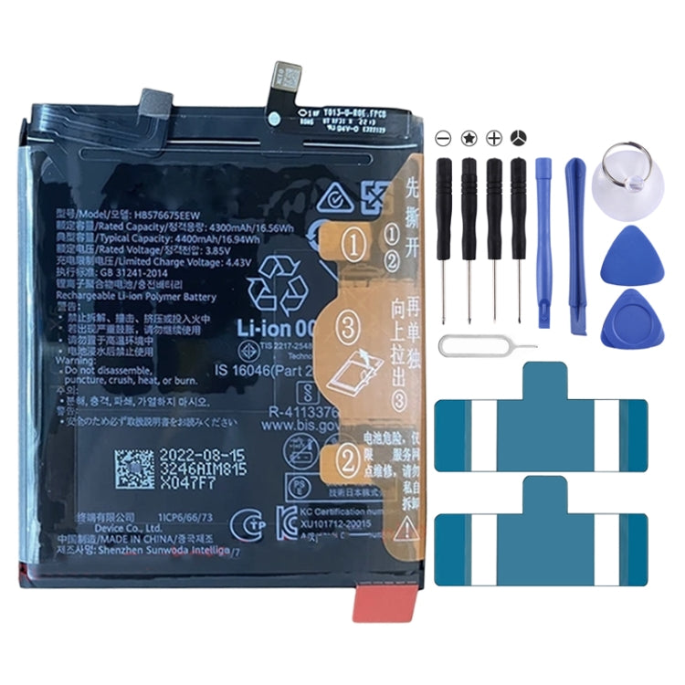 Sostituzione batteria 4400mAh per Huawei Mate 40 Pro / Mate 40E Pro / 40 RS Porsche Design NOH-AN50 NOH-AN00 AN01 AL00 HB576675EEW, For Huawei Mate 40 Pro / Mate 40E Pro / 40 RS Porsche Design