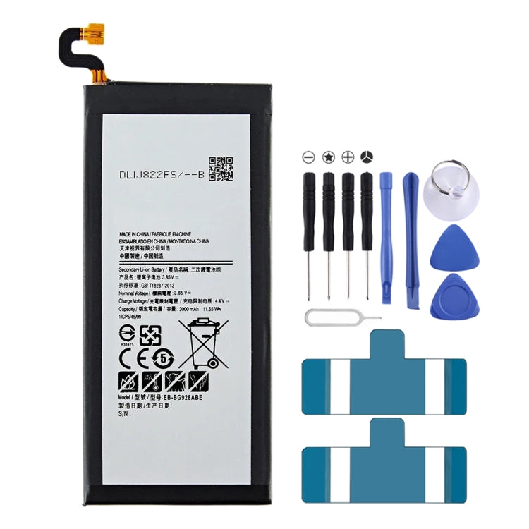 Sostituzione batteria 3000mAh per Samsung Galaxy S6 Edge + SM-G9280 G928P G928F G928V G9280 G9287 EB-BG928ABE EB-BG928ABA, For Samsung Galaxy S6 Edge+