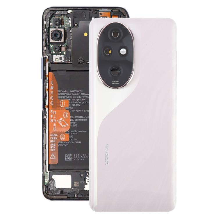 Cover posteriore originale per batteria con copriobiettivo della fotocamera per Honor 200 Pro., For Honor 200 Pro(with Camera Lens Frame), For Honor 200 Pro (with Camera Lens Frame)