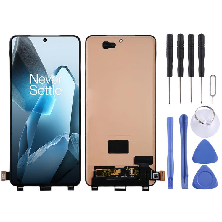 Schermo LCD AMOLED originale con digitalizzatore, assemblaggio completo senza cavo flessibile per OnePlus 13 CPH2655 CPH2653 PJZ110, senza sensore di impronte digitali., For OnePlus 13(Original,without Fingerprint)