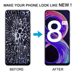LCD Screen and Digitizer Full Assembly with Frame for OPPO Realme 8 Pro, For OPPO Realme 8 Pro