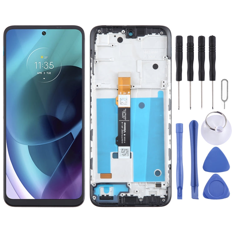 For Motorola Moto G71 5G Original LCD Screen Digitizer Full Assembly with Frame, For Motorola Moto G71 5G(Original)