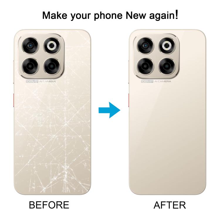 Cover posteriore in vetro con adesivo per batteria ZTE Axon 70., For ZTE Blade V70 / Axon 70 (Glass Material)
