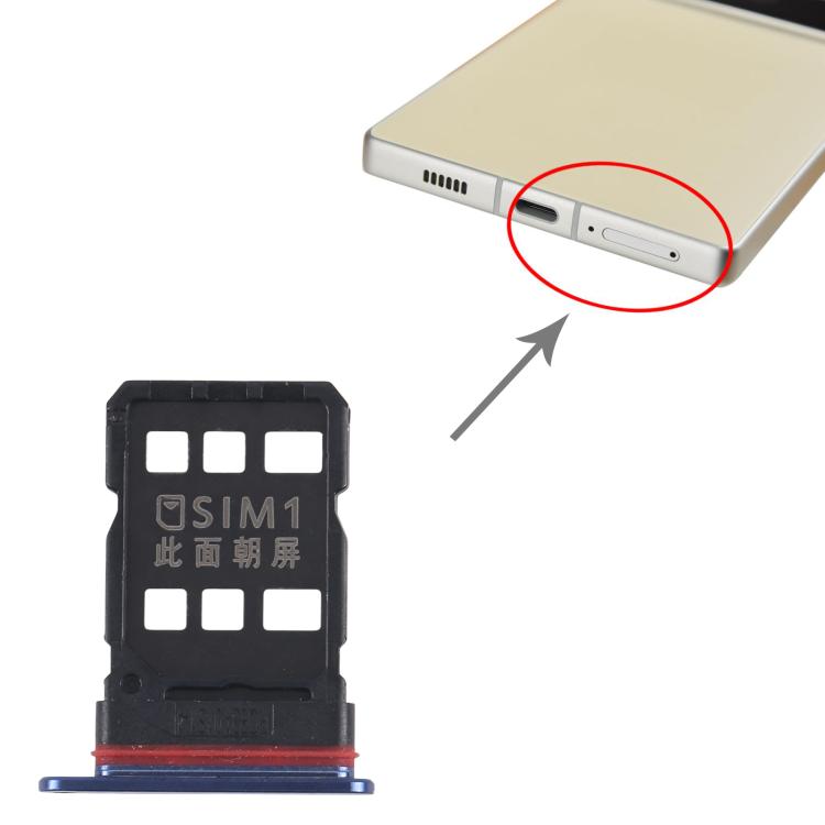 Vassoio per SIM + scheda SIM per ZTE nubia Z70 Ultra NX733J NX736J, For ZTE nubia Z70 Ultra