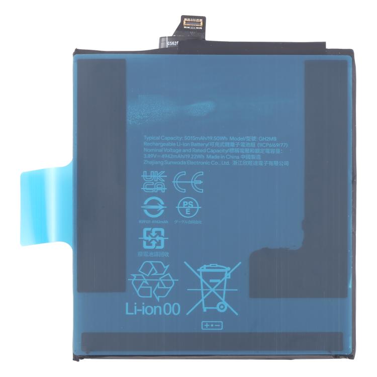 Batteria originale agli ioni di litio da 5060 mAh per Google Pixel 9 Pro XL, For Google Pixel 9 Pro XL(Original)