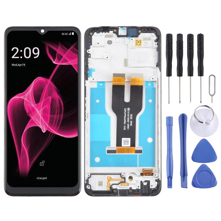 Schermo LCD digitalizzatore completo con cornice per T-Mobile REVVL 6X 5G, For T-Mobile REVVL 6X 5G