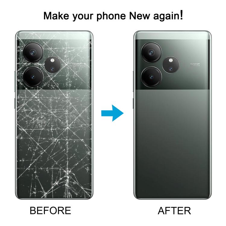 Cover posteriore originale globale per Realme GT 6 con copertura per obiettivo della fotocamera, For Realme GT 6(Original)