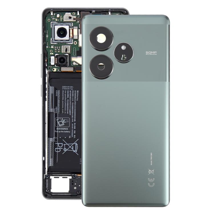 Cover posteriore originale globale per Realme GT 6 con copertura per obiettivo della fotocamera, For Realme GT 6(Original)