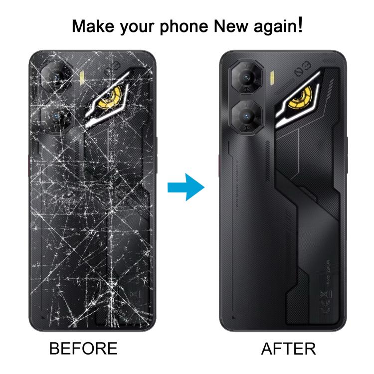 Cover posteriore in plastica per batteria con cornice centrale e copriobiettivo della fotocamera per ZTE Nubia Neo 3., For ZTE nubia Neo 3(with Middle Frame)