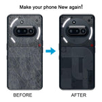 Cover posteriore in vetro con cornice per fotocamera per il telefono Nothing Phone 3a A059., For Nothing Phone 3a