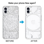 Cover posteriore in vetro per batteria For Nothing Phone 1 A063, For Nothing Phone 1