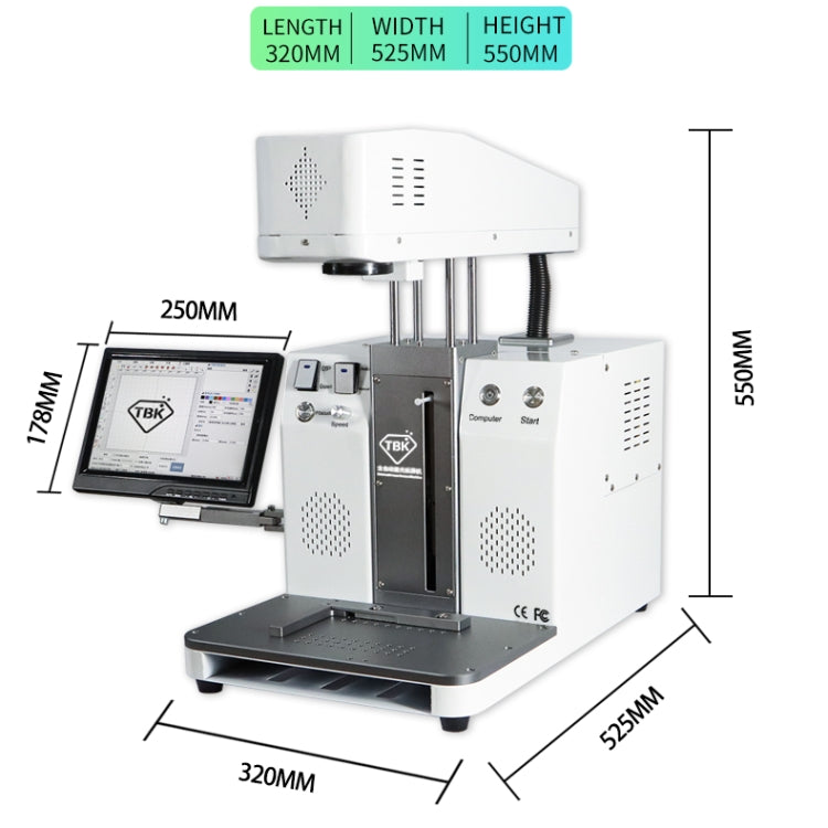 TBK-958C Automatic Laser Marking Screen Separator Repair Machine,TBK-958C