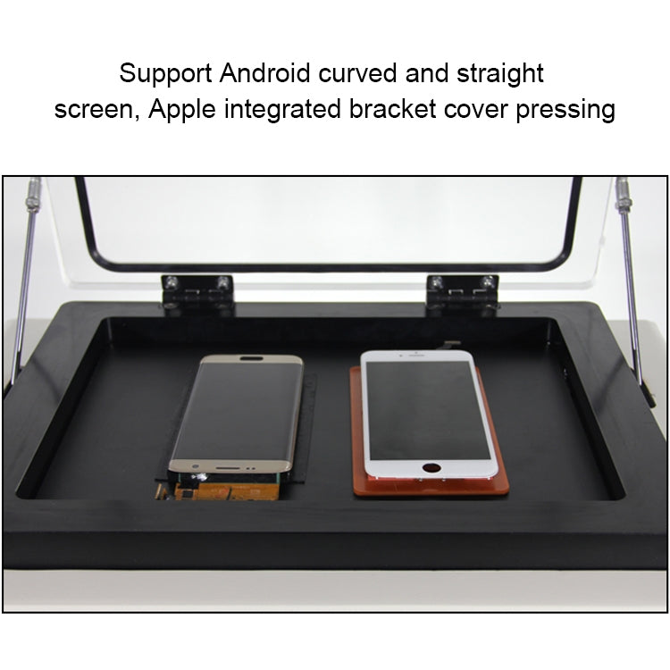 TBK-408A Copertura trasparente per macchina di laminazione automatica LCD per telefono cellulare da 15 pollici e dispositivo di rimozione bolle in autoclave, TBK-408A