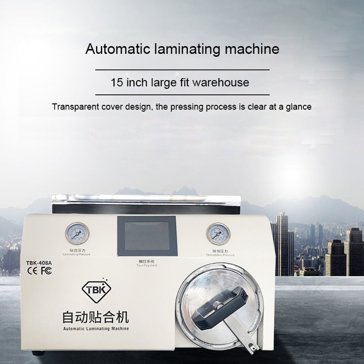 TBK-408A 15 inch Cell Phone LCD Automatic Laminating Machine Clear Cover and Autoclave Bubble Remover, TBK-408A