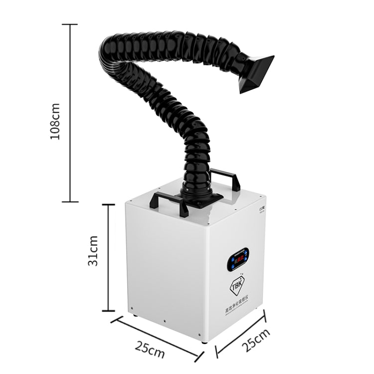 TBK618 220V Estrattore di fumi di saldatura Industriale Fumi di saldatore Marcatura laser Fumi Estrattore Mobile Apparecchio di purificazione del fumo, TBK-618