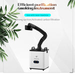TBK618 220V Industrial Welding Fume Extractor Welding Fume Laser Marking Fume Extractor Mobile Smoke Purification Apparatus, TBK-618