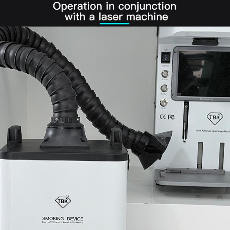 TBK618 220V Industrial Welding Fume Extractor Welding Fume Laser Marking Fume Extractor Mobile Smoke Purification Apparatus, TBK-618