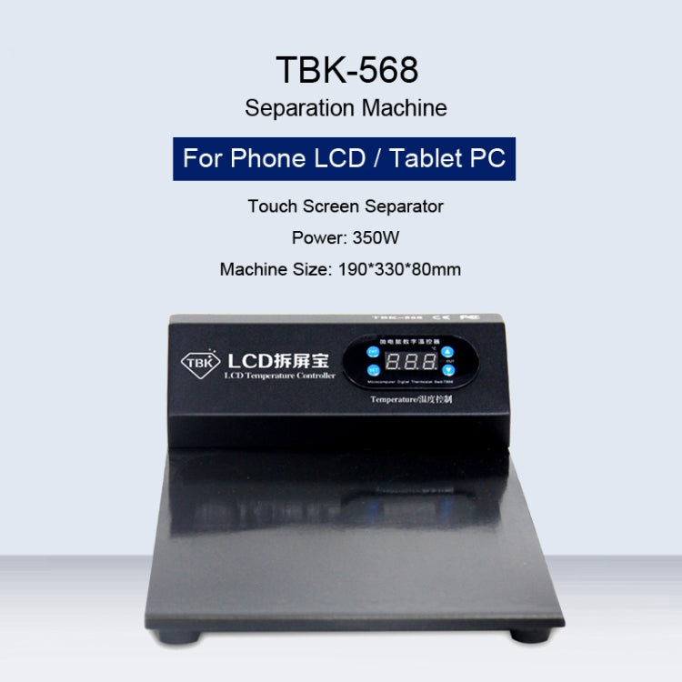 TBK-568 220V Vacuum LCD Temperature Controller Touch Screen Glass Separator Machine,TBK-568