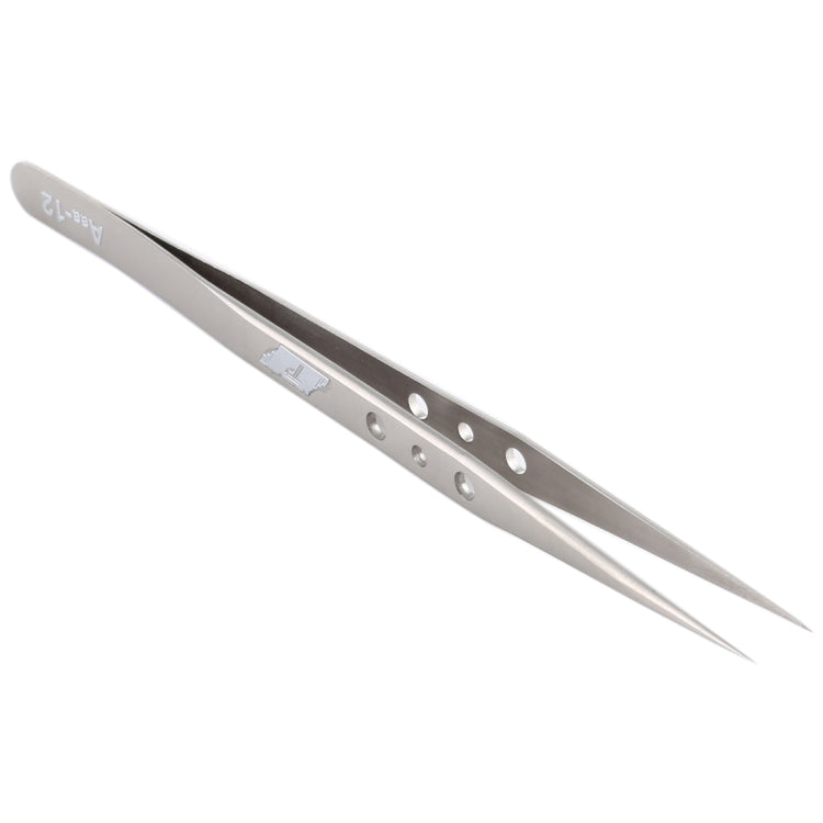 Aaa-12 Stainless Steel Long Tip Precision Repair Tweezers, Aaa-12